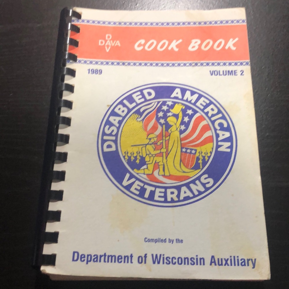 Department of Wisconsin Auxiliary Disabled Americans Veterans 1989 cookbook v2